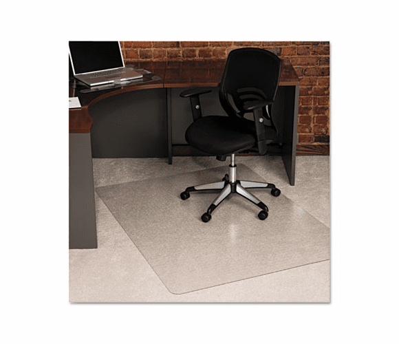 ESR121302 ecoKLEER Chair Mat, 46 x 60, No Lip, For Loop Berber Carpet, Clear By E.S. ROBBINS