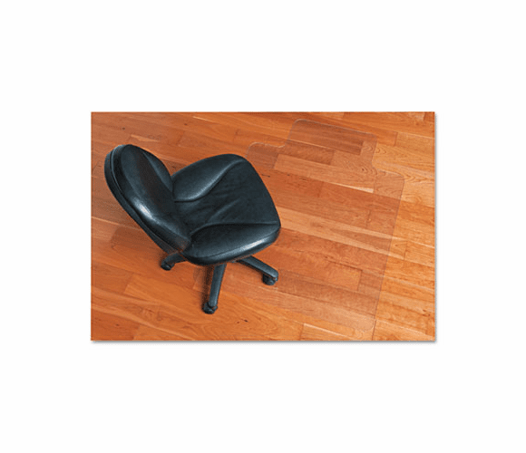 ESR131204 ecoKLEER Chair Mat, 45 x 53, 25 x 12 Lip, For Hard Floors, Clear By E.S. ROBBINS