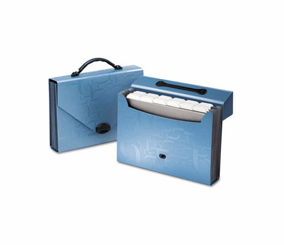 ESS01167 Essentials 26-Pocket Carry Case, Letter, 14-1/8 x 21 x 11-3/4, Blue By ESSELTE PENDAFLEX CORP.