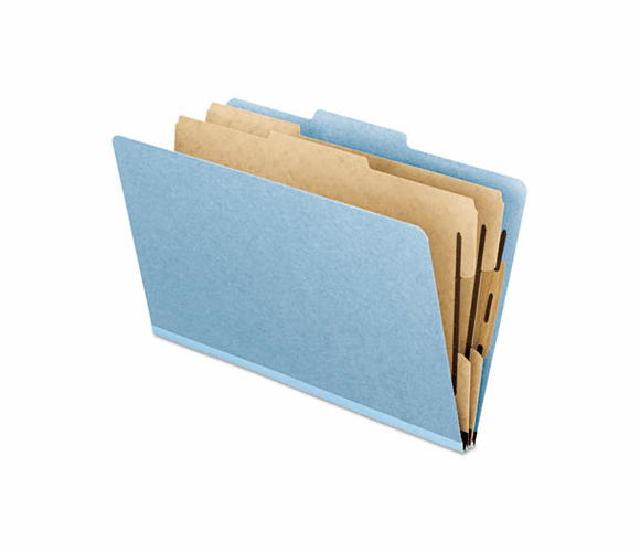 ESS02604 Presssboard Classification Folder, Six-Section, Letter, Light Blue By ESSELTE PENDAFLEX CORP.