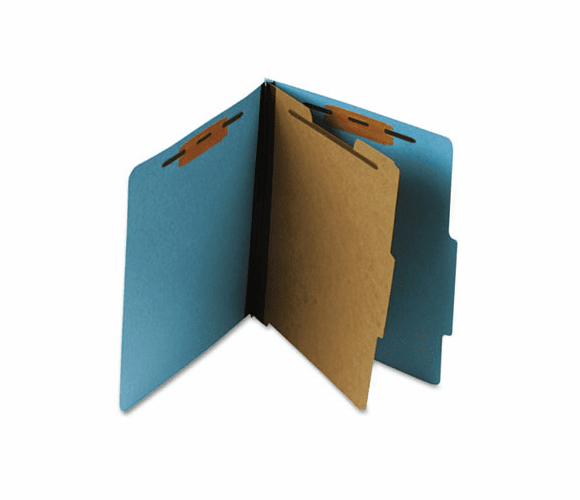 ESS02614 Pressboard Classification Folder, Letter, Four-Section, Sky Blue By ESSELTE PENDAFLEX CORP.