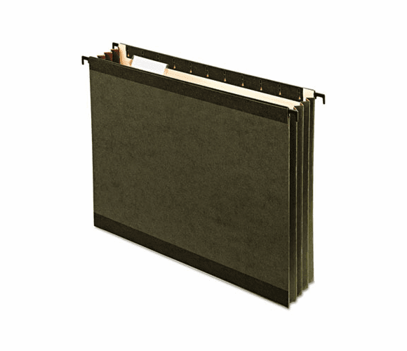 ESS09217 Hanging Pocket Files, Polypropylene, Letter, Green, 4/Pack By ESSELTE PENDAFLEX CORP.