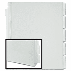 ESS10025 I-Organize Five-Tab Display Book, Letter, Clear By ESSELTE PENDAFLEX CORP.