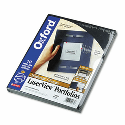 ESS10071 Imperial Series Laserview Business Portfolio, Cover Stock, Black, 10/Pack By ESSELTE PENDAFLEX CORP.
