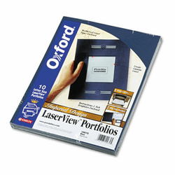 ESS10072 Imperial Series Laserview Business Portfolio, Cover Stock, Blue, 10/Pack By ESSELTE PENDAFLEX CORP.