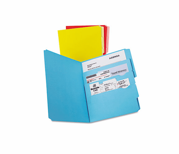 ESS10773 Divide it Up File Folder, Multi Section, Letter, Assorted, 12/Pack By ESSELTE PENDAFLEX CORP.
