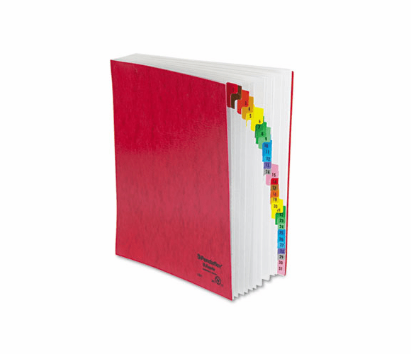 ESS11014 Expandable Desk File, 1-31 Index, Letter Size, Acrylic-Coated PressGuard, Red By ESSELTE PENDAFLEX CORP.