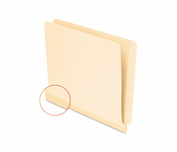 ESS11035 Laminate Shelf File Folder, Straight Tab, 11 Point Manila, Letter, 100/Box By ESSELTE PENDAFLEX CORP.
