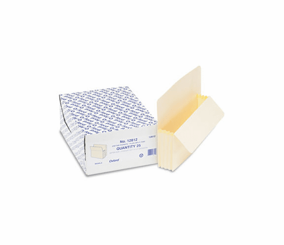 ESS12812 Three Inch Expansion File, 25 Pockets, Straight Cut, Manila, Letter, 25/Box By ESSELTE PENDAFLEX CORP.