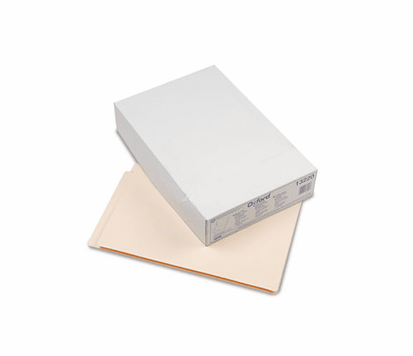 ESS13220 Laminate Folder with Two Fasteners, Straight Tab, 11 Pt. Manila, Legal, 50/Box By ESSELTE PENDAFLEX CORP.