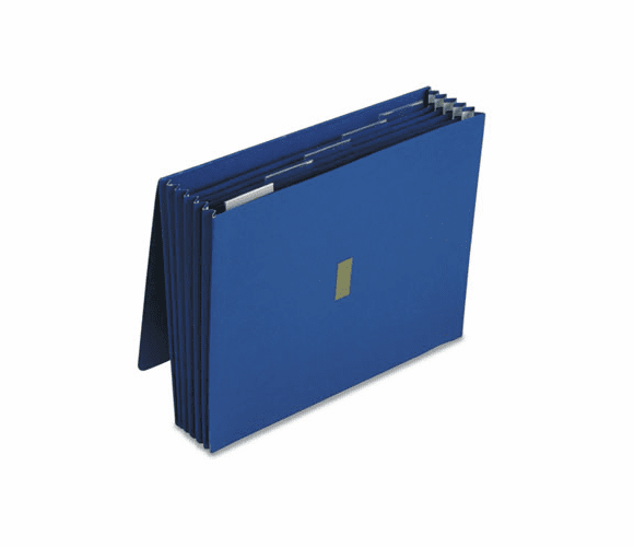 ESS14271 Colored Poly Wallet, 5 1/4 Inch Expansion, 6 Pockets, 12 x 10, Dark Blue By ESSELTE PENDAFLEX CORP.