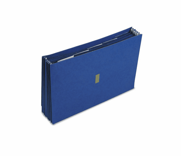 ESS14371 Colored Poly Wallet, 5 1/4 Inch Expansion, 6 Pockets, 15 x 10, Dark Blue By ESSELTE PENDAFLEX CORP.