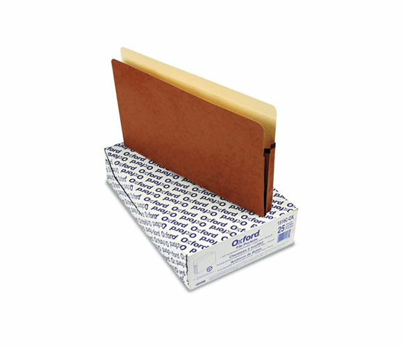 ESS1516COX 1 3/4 Inch Expansion File Pocket, Manila/Red Fiber, Legal, 25/Box By ESSELTE PENDAFLEX CORP.