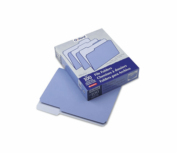 ESS15213LAV Two-Tone File Folder, 1/3 Cut Top Tab, Letter, Lavender/Light Lavender, 100/Box By ESSELTE PENDAFLEX CORP.