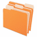 ESS15213ORA Two-Tone File Folders, 1/3 Cut Top Tab, Letter, Orange/Light Orange, 100/Box By ESSELTE PENDAFLEX CORP.