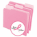 ESS15213PIN Two-Tone File Folders, 1/3 Cut Top Tab, Letter, Pink/Light Pink, 100/Box By ESSELTE PENDAFLEX CORP.