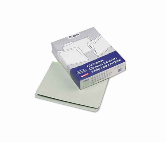 ESS17165 Pressboard Expanding File Folders, Straight Cut, Top Tab, Letter, Green, 25/Box By ESSELTE PENDAFLEX CORP.