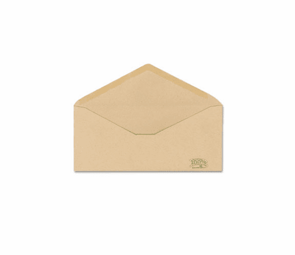 ESS19702 Envirotech Recycled Envelope, V-Flap, #10, Natural Brown, 500/Box By AMPAD/DIV. OF AMERCN PD&PPR