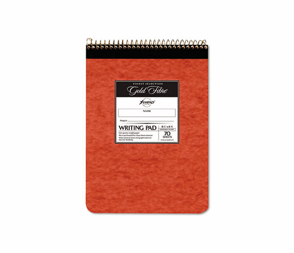 ESS20008R Gold Fibre Retro Pad, Wide Rule, 8-1/2 x 11-3/4, Ivory, 70-Sheets/Pad By AMPAD/DIV. OF AMERCN PD&PPR