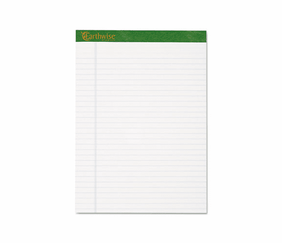 ESS20170 Evidence Recycled Pads, Wide Rule, Ltr, White, 50-Sheet Pads, Dozen By AMPAD/DIV. OF AMERCN PD&PPR