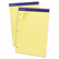 ESS20246 Evidence Dual Rule Narrow/Margin Pad, 8-1/2 x 11-3/4, Canary, 100 Sheets By AMPAD/DIV. OF AMERCN PD&PPR