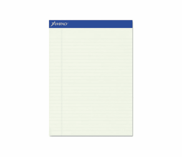 ESS20375 Evidence Pastels Pads, Lgl/Wide Rule, Ltr, Green Tint, 50-Sheet Pads/Pack, Dozen By AMPAD/DIV. OF AMERCN PD&PPR