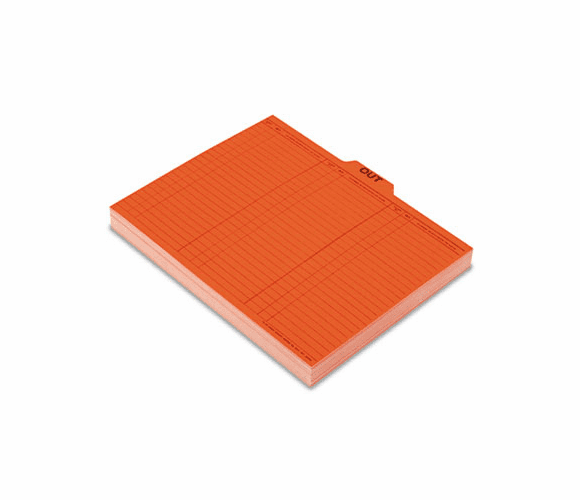 ESS2051 Salmon Color Charge-Out Guides, 1/5 Tab, 11 Point Stock, Letter, 100/Box By ESSELTE PENDAFLEX CORP.
