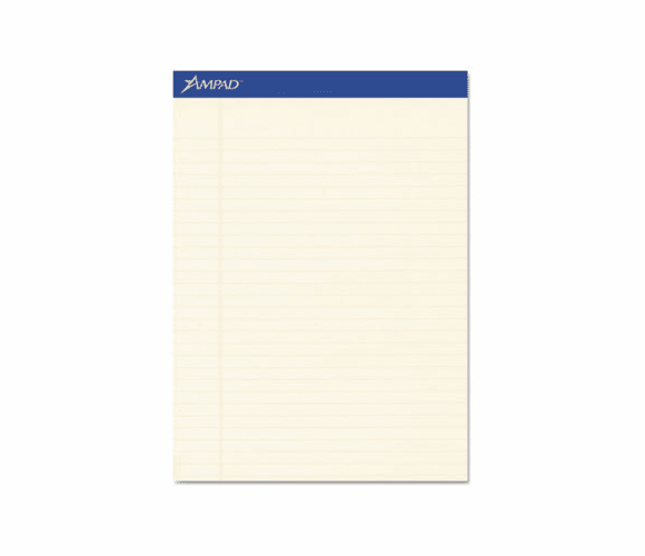 ESS20570 Evidence Pastels Pads, Lgl/Wide Rule, Ltr, Ivory, 50-Sheet Pads/Pack, Dozen By AMPAD/DIV. OF AMERCN PD&PPR