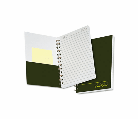 ESS20801 Gold Fibre Personal Notebook, College/Med Rule, 5 x 7, Classic Green, 130 Sheets By AMPAD/DIV. OF AMERCN PD&PPR