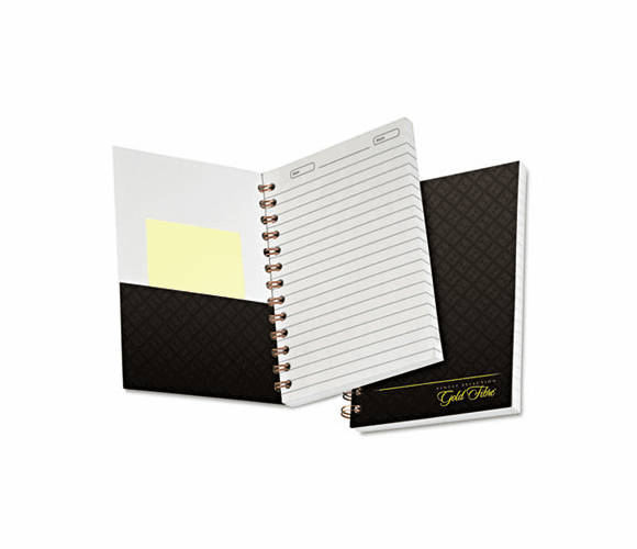 ESS20803 Gold Fibre Personal Notebook, College/Med Rule, 5 x 7, Designer Gray, 130 Sheet By AMPAD/DIV. OF AMERCN PD&PPR