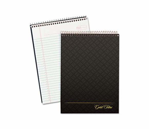 ESS20813 Gold Fibre Wirebound Legal Pad, Letter, White, Gray Cover, 70 Sheets By AMPAD/DIV. OF AMERCN PD&PPR