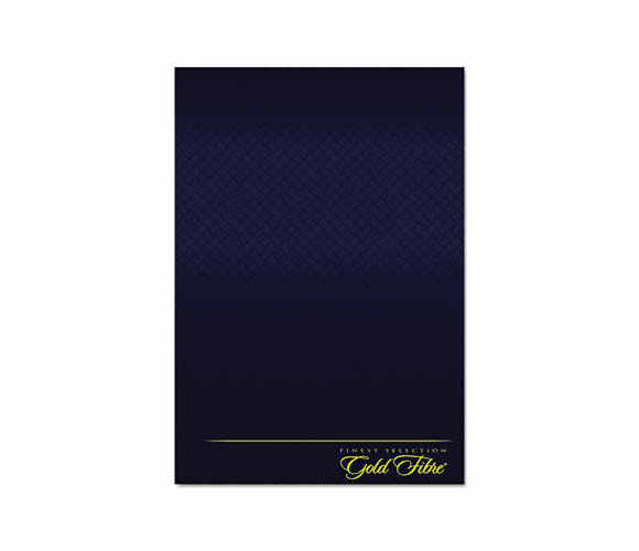 ESS20815 Gold Fibre Wirebound Legal Pad, Letter, White, Navy Cover, 70 Sheets By AMPAD/DIV. OF AMERCN PD&PPR
