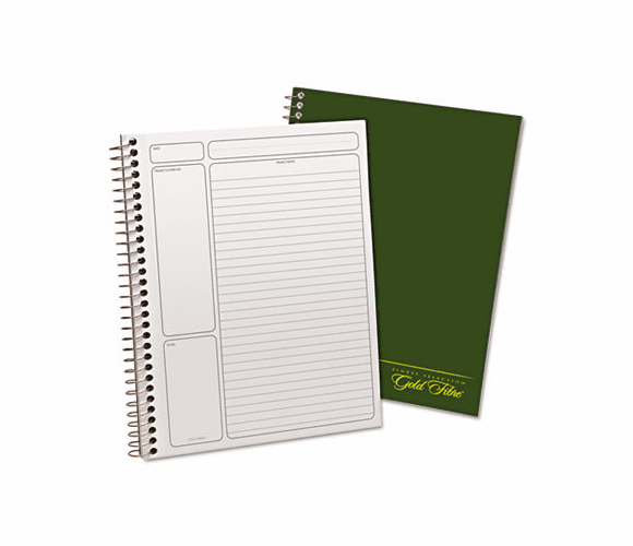 ESS20816 Gold Fibre Wirebound Legal Pad, 9-1/2 x 7-1/4, White, Green Cover, 84-Sheets By AMPAD/DIV. OF AMERCN PD&PPR