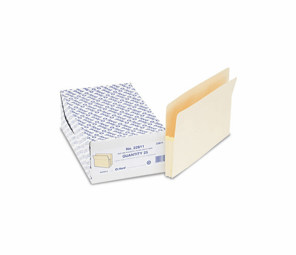 ESS22811 One Inch Expansion File, 25 Pockets, Straight Cut, Manila, Legal, 25/Box By ESSELTE PENDAFLEX CORP.