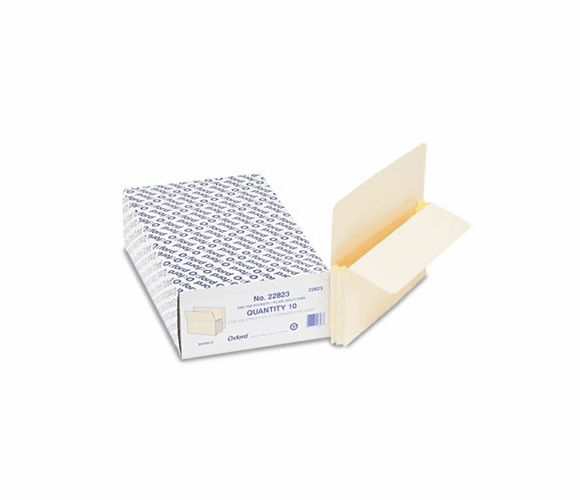 ESS22823 Five Inch Expansion File, 10 Pockets, Straight Cut, Manila, 10/Box By ESSELTE PENDAFLEX CORP.