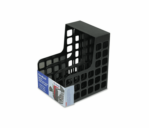 ESS23004 DecoRack Plastic Magazine File, Two Snap-In Dividers, 9 x 10 5/8 x 12, Black By ESSELTE PENDAFLEX CORP.