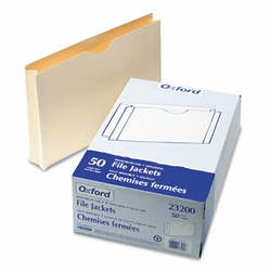 ESS23200 Double-Ply Tabbed File Jacket with Two Inch Expansion, Legal, Manila, 50/Box By ESSELTE PENDAFLEX CORP.