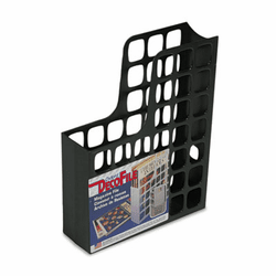 ESS24466 DecoFile Plastic Magazine File, 3 x 9 1/2 x 12 1/2, Black By ESSELTE PENDAFLEX CORP.