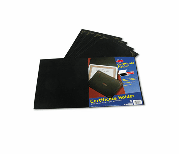 ESS29900055BGD Certificate Holder, 12-1/2 x 9-3/4, Black, 5/Pack By ESSELTE PENDAFLEX CORP.