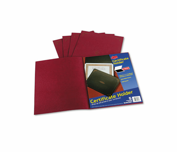 ESS29900585BGD Certificate Holder, 12-1/2 x 9-3/4, Burgundy, 5/Pack By ESSELTE PENDAFLEX CORP.