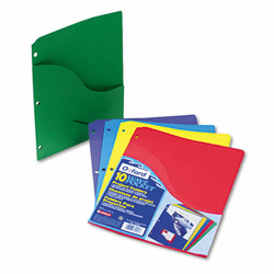 ESS32900 Slash Pocket Project Folders, Jacket, Letter, Five Colors, 10/Pack By ESSELTE PENDAFLEX CORP.