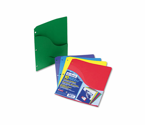 ESS32900 Slash Pocket Project Folders, Jacket, Letter, Five Colors, 10/Pack By ESSELTE PENDAFLEX CORP.