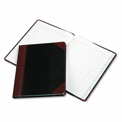 ESS38150J Record/Account Book, Journal Rule, Black/Red, 150 Pages, 9 5/8 x 7 5/8 By ESSELTE PENDAFLEX CORP.