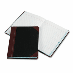ESS38300J Record/Account Book, Journal Rule, Black/Red, 300 Pages, 9 5/8 x 7 5/8 By ESSELTE PENDAFLEX CORP.