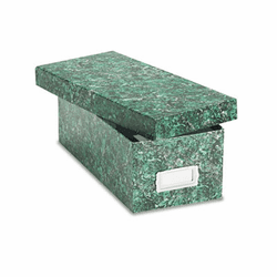 ESS39632 Reinforced Board Card File, Lift-Off Lid, Holds 1,200 3 x 5 Cards, Green Marble By ESSELTE PENDAFLEX CORP.