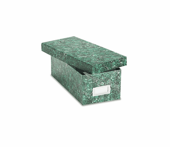 ESS39632 Reinforced Board Card File, Lift-Off Lid, Holds 1,200 3 x 5 Cards, Green Marble By ESSELTE PENDAFLEX CORP.