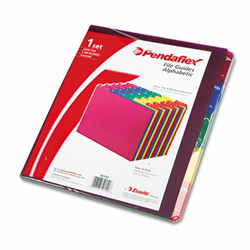 ESS40142 Top Tab File Guides, Alpha, 1/5 Tab, Polypropylene, Letter, 25/Set By ESSELTE PENDAFLEX CORP.