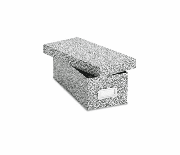 ESS40588 Reinforced Board Card File with Lift-Off Lid Holds 1200 3 x 5 Cards, Black/White By ESSELTE PENDAFLEX CORP.