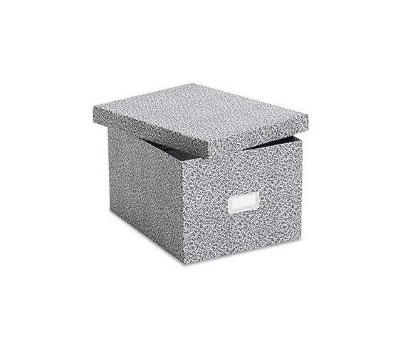 ESS40591 Reinforced Board Card File with Lift-Off Lid Holds 1200 6 x 9 Cards, Black/White By ESSELTE PENDAFLEX CORP.