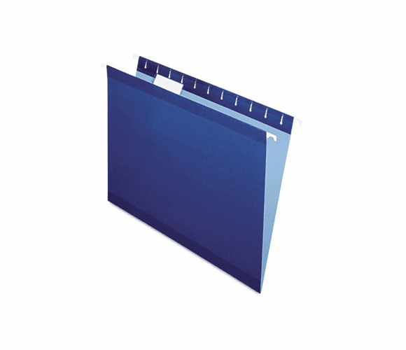 ESS415215NAV Reinforced Hanging File Folders, Letter, Navy, 25/Box By ESSELTE PENDAFLEX CORP.